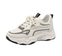 Allbestop Basket Coquée, Chaussures Orthopédiques Femme Tennis Femme Sneakers Basket Running Chaussures de Randonnée de Marche Jogging Fille, Mode et Sport pour Femmes Confortable(Gris,38)