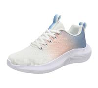 Allbestop Basket Cuir, Chaussure Orthopédique Femme Chaussures de Tennis Sneaker Zéro-Drop Basket Running Femme Chaussures Randonnée Marche Ensemble Jogging, Mode et Sport pour Femmes(Bleu,37)