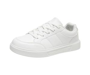 Allbestop Basket Cuir Femme, Chaussures Orthopédiques Chaussure Tennis de Table Sneakers Ouverte Basket Femme Running Chaussures Randonnée Marche Ensemble Jogging Stylé, de Sport Pieds(Blanc,40)