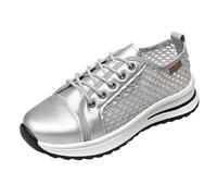 Allbestop Basket Femme, Chaussure Orthopédique Chaussure Tennis de Table Sneakers Ouverte Basket Femme Running Chaussures de Randonnée Chaussures Marche Ensemble Jogging, Sport Hip Hop(Argent,41)