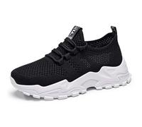 Allbestop Basket Femme Pied Large et Sensible, Chaussure Orthopedique Femme Tennis Confortable Sneaker Zéro-Drop Chaussures de Running Short Randonnée Chaussure de Marche Ensemble Jogging(Noir,41)