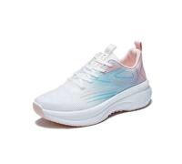 Allbestop Basket Montante, Chaussures Femme Orthopédique Chaussures de Tennis Femme Sneakers Running Randonnée Chaussure de Marche Jogging Large, Chaussure Sport Cuir Confortable(Rose,39)