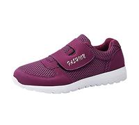 Allbestop Basket Orthopedique Femme, Chaussures Orthopediques Femmes Short Tennis Femme Urbanfit-Ultrakomfort Sneaker Chaussures de Running Short Randonnée Marche Jogging Large, de Sport(Violet,37)