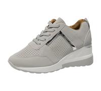 Allbestop Basket Plateforme Femme, Chaussures Orthopédiques Tennis de Table Sneakers Femme Running Chaussures Randonnée Chaussure Marche Jogging, Chaussure Sport de Badminton Squash(Gris,43)