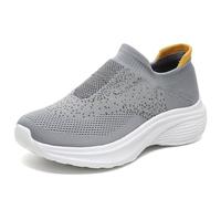 Allbestop Basket Semelle, Chaussures Femme Orthopédique Chaussures Tennis Femme Barefoot Sneaker Chaussure Running Short Randonnée de Marche Jogging Fille, Mode et Sport pour Aponévrosite(Gris,37)