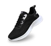 Allbestop Basket Slip on Femme, Chaussures Femme Orthopédique Tennis d'Amortisseur Sneakers Basket Running Chaussure de Randonnée Chaussures de Marche Jogging, Sport Pieds Larges Confortable(Noir,40)