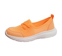 Allbestop Basketball, Chaussure Orthopedique Femme Tennis Chaussures Femme Sneakers Running Shoes Chaussure Randonnee Chaussures de Marche Jogging Fille, de Sport Taekwondo Confort Chic(Orange,39)