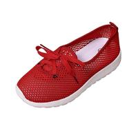 Allbestop Baskets Compensées Femme, Chaussures Orthopediques Femmes Tennis de Table Urbanfit-Ultrakomfort Sneaker Chaussure Running Chaussure Randonnée Femme de Marche Jogging Fille,(Rouge,38)