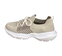 Allbestop Baskets Décontractées Ouvertes, Chaussure Orthopédique Chaussures Tennis Femme Barefoot Sneaker Basket Femme Running Chaussures de Randonnée Chaussure Marche Jogging, Sport(Beige,40)