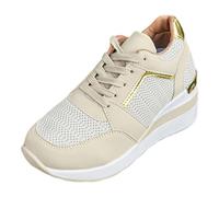 Allbestop Baskets Décontractées Ouvertes, Chaussure Orthopedique Femme Chaussure Tennis de Table Urbanfit-Ultrakomfort Sneaker Basket Running Femme Chaussures de Randonnée Marche Ensemble(Beige,39)
