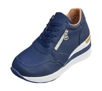 Allbestop Baskets Décontractées Ouvertes, Chaussure Orthopédique Tenue Tennis Femme Basket Sneakers Femme Basket Running Chaussures Randonnée Chaussures Marche Ensemble Jogging, Sport de(Bleu,37)