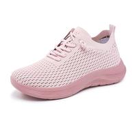 Allbestop Baskets Montantes Femme, Chaussures Orthopediques Femmes Chaussures Tennis Femme Sneakers Basket Running de Randonnée Marche Jogging Large, de Sport Remonte Confortable(Rose,38)