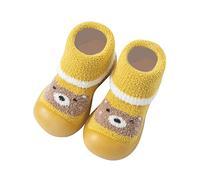Allbestop Bébés Garçons Filles Sandales D'Été,Sneakers Hautes Sabot De Veau pour Chien Sandales Homme Chaussures Confort Chausson Antiderapant Bebe Pantoufle Bebe GA(Jaune,22)