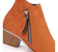 Allbestop Boots Femme, Chaussure Femme Hiver Bottines Bottes Mollet Large Women'S Plush Lined Mid-Calf Snow Boots Bottes de Neige Chaussures Longue(Marron,42)