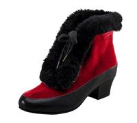 Allbestop Boots Femme, Chelsea Bottines Bottes en Daim Femme Women Boots Bottes de Neige Chaussure Remonte(Rouge,41)