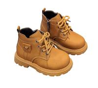Allbestop Botte, Enfant Chaussures Bottines Confortables Chaussures Bébé Souple Hiver Bottines Chaudes Enfant Bottes Bout Rond Bottes de Neige Enfants Fille(Marron,31)