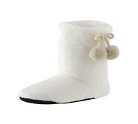 Allbestop Botte Femme, Bottines Femme Sans Talon Botte Mollet Tres Large Fold Over Boots Imperméable Boots Neige Chaussures Mode Et Sport pour Femmes(Blanc,43)