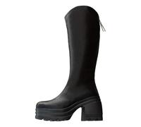 Allbestop Bottes, Cuissarde Femme Talon Haut Sexy Pute Bottes Femme Genou Hautes pour Femmes en Cuir à Talon Country en Cuir Confortable pour(Noir,42)