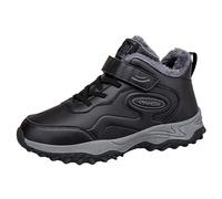 Allbestop Bottes de Neige, Ant Bottines Confortable Bottes de Neige Femmes Décontractées Cuir à Lacets Femme Automne Hiver Bottines Femme Chaussures Hiver(Noir,42)