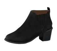 Allbestop Bottes Femme, Ant Bottines Confortable Botte Tendance Femme Women's Winter Snow Boots Bottes de Neige Chaussures Talon(Noir,38)