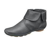 Allbestop Bottes Femme, Bottines en Daim pour Femme à Boucle Bottes Punk pour Women'S Plush Lined Mid-Calf Snow Boots Chaussures de Neige Chaussure Pied Large(Gris,40)