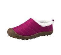 Allbestop Bottes Neige Femme, Ant Bottines Confortable Bottes de Neige Femmes Mode à Lacets Femme Chaussure Hiver Mi-Mollet Chaussure Moto(Rose vif,44)