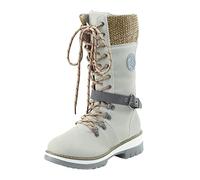 Allbestop Bottine Femme, Bottes Et Bottines Femme Bottes à Plateforme Chelsea Boots Damen de Neige Chaussures Remonte(Beige,41)