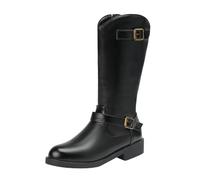 Allbestop Bottine Femme, Bottines Femme Hiver Bottes Orthopédiques Imperméables Et Chaudes en Fourrure Chelsea Boots Damen Bottes Neige Remonte Chaussure(Noir,40)