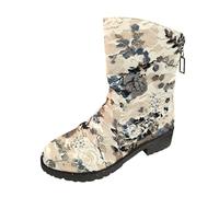 Allbestop Bottines Femme, Ant Bottines Confortable Bottes pour Femmes Women Snow Boots Chaussures de Neige Chaussure Femme Confortable(Bleu,40)