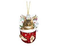 Allbestop Boule De Noël en De- Décorations De Noël Amusantes Pendentifs en Forme De,Cadeaux De Noël Ornements De Noël en Forme De Bicolore