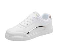 Allbestop Chaussure Basketball, Chaussures Orthopédiques Chaussures de Tennis de Table Femmes Sneakers Basket Running Femme Randonnée Chaussure Marche Femme Jogging Large, Sport Hip Hop(Or,37)