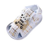 Allbestop Chaussure Bebe Fille Sandales Bébé Fille Printemps Été Respiration Semelle Plate Douce Légère Confortable Mignon Chien Dessin Animé Chaussures Enfant Chaussure Bebe(Beige,20)