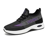 Allbestop Chaussure de Basketball, Chaussure Orthopédique Short Tennis Femme Sneakers Ouverte Basket Running Femme Chaussures de Randonnée Chaussures Marche Jogging Fille, Sport Cuir(Noir,39)