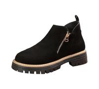 Allbestop Chaussure Femme, Bottines Femme Bout Rond Botte Cowboy Chelsea Boots Damen Bottes Neige Chaussures Remonte(Noir,35)