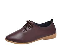 Allbestop Chaussure Femme Orthopedique Chaussures Décontractées Femmes Dentelle Respirables Mode Élégantes Souliers Légers Tendance(Café,38)