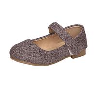 Allbestop Chaussure Princesse Fille Sandales Mary Jane Basses pour Filles - Élégance Décontractée et Festive Semelle Légère et Souple Design Classique Brillant pour Jeunes Filles de 12(Marron,28)
