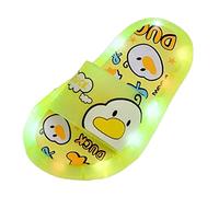 Allbestop Chaussures Antidérapantes pour Garçons Enfants,Chausson Cuir Enfant Sandale Homme Ete Mules Homme Cuir Chausson Fille Sabot Fourré Chaussure Orthop(Vert,28)