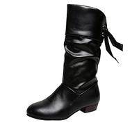 Allbestop Chaussures Bébé,Talon Bleu Espadrilles Compensées Bottes Caoutchouc Femme Botte Semelle Talon Gel Chaussure Blanche Homme Basket Femme Montante(Le Noir,37)
