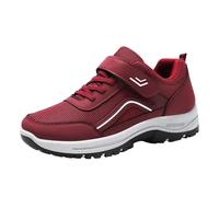 Allbestop Chaussures de Basket-Ball à Trous, Chaussures Orthopédiques Femme Tennis Femme Confortable Sneakers de Running Chaussure Randonnée Marche Jogging Fille, Mode et Sport pour(Rouge,36)