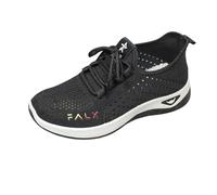 Allbestop Chaussures de Basket, Chaussure Orthopédique Tennis Chaussures Femme Sneakers Ouverte Basket Running Femme de Randonnée Marche Jogging Large, Sport en Salle Badminton Squash(Noir,36)