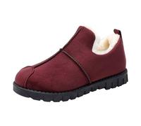 Allbestop Chaussures Femme, Ant Bottines Confortable Bottes Neige Femme Bottes à Lacets Femmes Hiver Bottines Chaudes de Securite Chaussures Mode et Sport pour Femmes(Rouge,39)