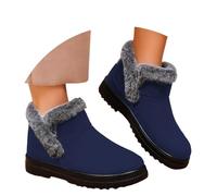 Allbestop Chaussures Femme Bottes d'hiver Tendance Unisexes, Semelles Souples et épaisses, isolées thermiquement, idéales pour Les activités de Plein air par Temps Froid (Bleu,40)