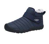 Allbestop Chaussures Femme, Bottines Orthopédiques Femm Femmes Bottes de Neige Mode Bottines à Lacets Femme Automne Hiver Bottes Country Chaussures Hiver(Bleu,44)