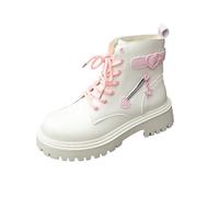 Allbestop Chaussures Femme Confort Chic, Bottines Décontractées Légères Botas à Plateforme de Talon Carré Para Mujer Bottes Equitation Western Femme Bottes Neige Chelsea Boots Damen(Blanc,42)