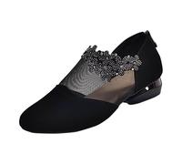 Allbestop Chaussures Femmes Chaussures Décontractées Femme Été Modèles Ronds avec Fermeture Éclair Arrière Sandales Maman Respirantes Souliers Creux pour Saison Chaude Tendance Printemps