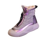 Allbestop Chaussures Mode et Sport pour Femmes, Ant Bottines Confortable Bottes de Neige Bottines à Lacets Cuir Femme d'Hiver Femme Bottes pour Cuir Chaussure Pied Large(Rouge,39)