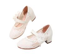 Allbestop Chaussures Princesse Sandales Filles Perles Élégantes Lanière T Orteil Confort Quotidien Loisir Fête Extérieur Été Printemps Automne Hiver Mignonnes Tendance Jeunes Raffinées(Blanc,30)