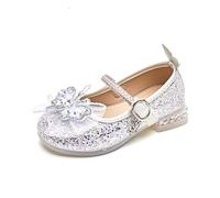 Allbestop Chaussures Princesse Sandales pour Filles à Perles et Éclats Scintillants avec Semelle Souple et Design Élégant Idéal Été Printemps Catégorie Kids Sandals pour Jeunes Demoiselles(Beige,33)