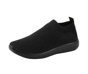 Allbestop Claquette Antidérapant,Chaussures De Tennis Basket Toile Blanche Sabot Charpente Espadrille Femmes Sandales Confort Femme Coussinet Chaussure(42,Le Noir)