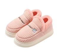 Allbestop Compensées Nues pour Femmes Bout Fermé Chaussures Chaudes antidérapantes à Talons Hauts pour Femmes et Hommes, Nouvelle Automne et Hiver Bottes Talons Genou Grande Largeur(Rose,39)